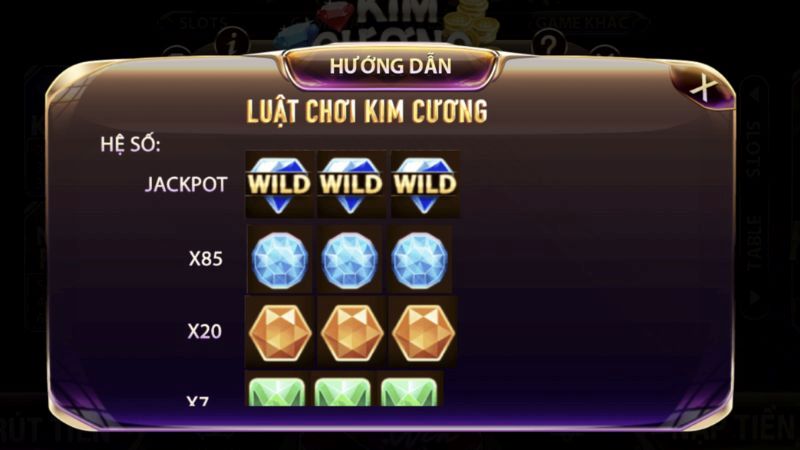 Nổ Hũ Kim Cương tại BMW Bet – Săn thưởng khủng, thắng lớn từng giây 3 Biểu tượng đặc biệt xuất hiện trong game Nổ Hũ Kim Cương