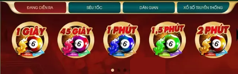 Xổ số siêu tốc 1 giây kết quả xuất hiện tức thì 